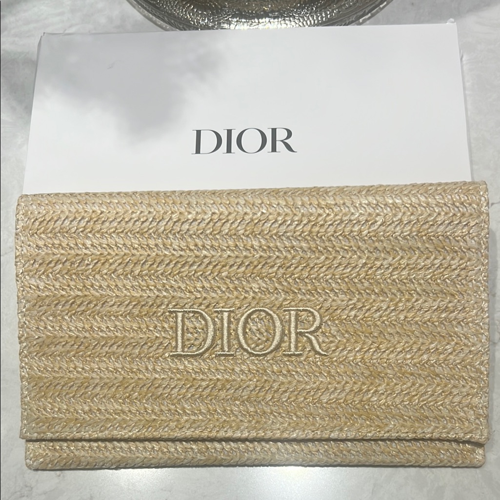 Dior Tan Clutch Bag Vip Gwp Gift With Purchase